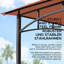 Steel barbecue Gazebo LINAS - 152cm x 244cm, beige Adaora-497632251