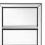 Miroir mural 24 po x 47 po rectangulaire à 3 tablettes argent