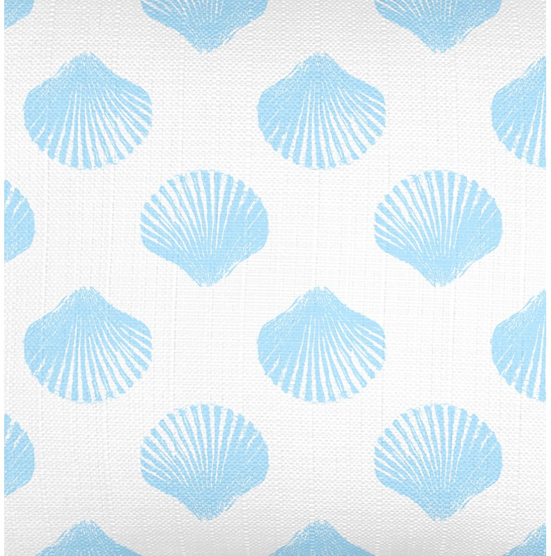 Printed Pillows Linen Pillow Cover & Insert, Light Blue, Rectangle 14" H x 40" W, Down Blend