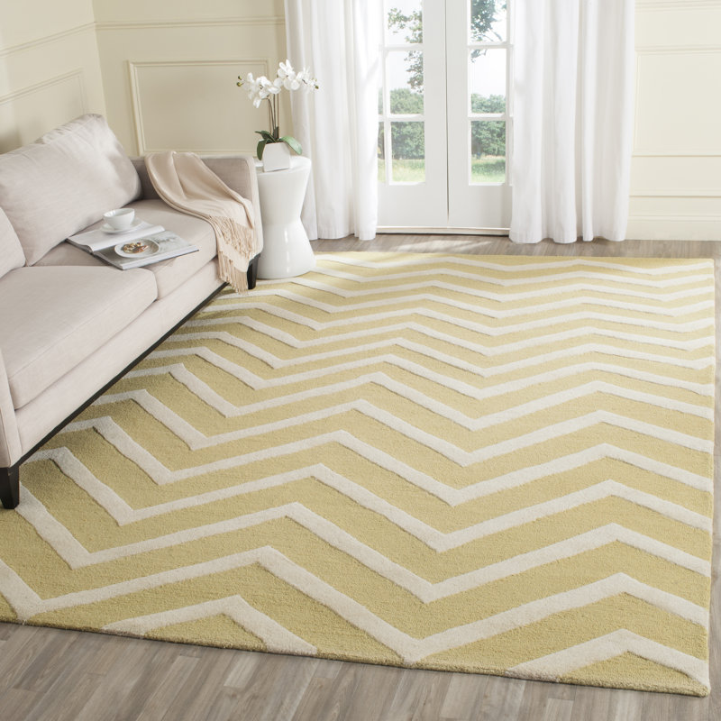 Tapis en laine touffeté à la main Sanyla, Rectangle 6 pi x 9 pi