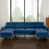 Velours bleu sélectionné