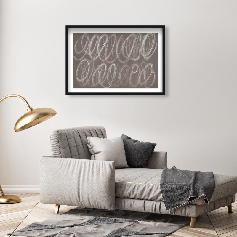Oliver Gal Coastal Mirage III Abstract - Luxury Shadowbox Framed Wall Art, 25.5" H x 37.5" W, Black