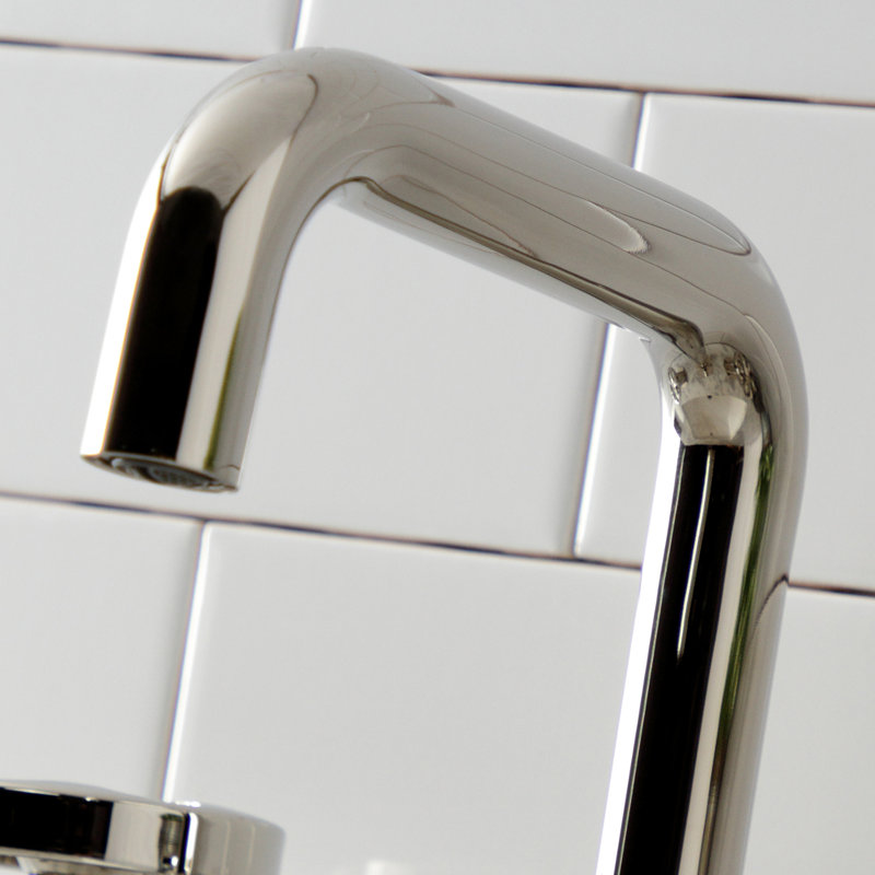 Robinet de salle de bain espacé Kingston, Nickel poli