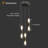 3 - Light LED Cluster Pendant