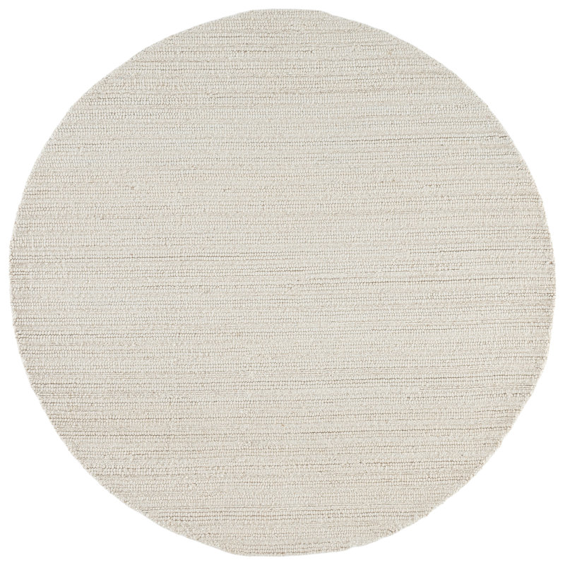 Ebony 753 Hand Tufted 80% Wool; 20% Cotton Striped Rug, 6' X 6' Round