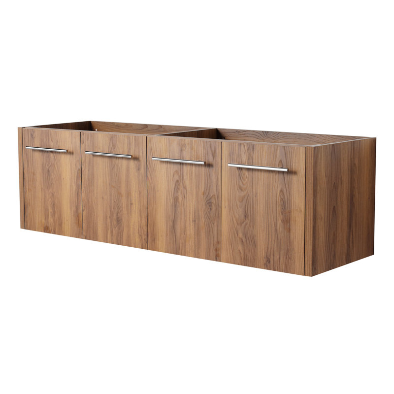 28'' Wall-Mounted Bathroom Vanity With White Ceramic Sink & Soft-Close Door