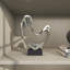 Sculpture décorative en forme de cœur en polystone avec base noire-20525833