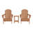 Laguna Foldable Outdoor Adirondack Chair With Table-371825901
