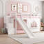 Lit mezzanine simple avec escalier de rangement, glissade et sept lumières DEL de couleur-2035769474