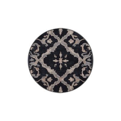 Machine Washable Gray Area Rug