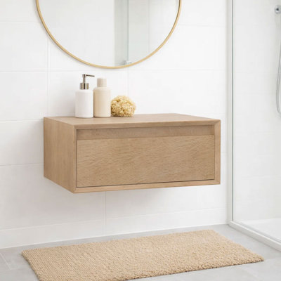24" Floating Bathroom Vanity Cabinet With Drawer – Cabinet Only (Top And Sink Not Included)