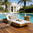 Outdoor Recliner with Water-Resistant Lounge Cushion-1391203756