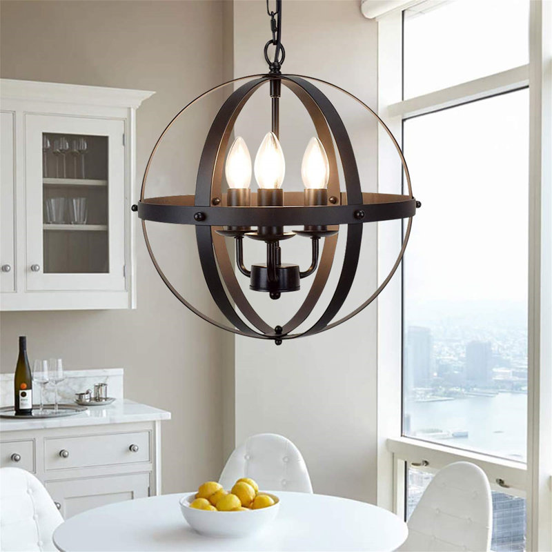 Jud 3 - Light Black Geometric Pendant