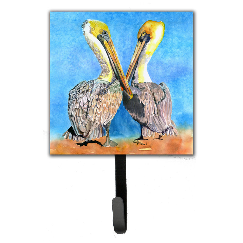 Porte-laisse d’oiseau et crochet mural pelican