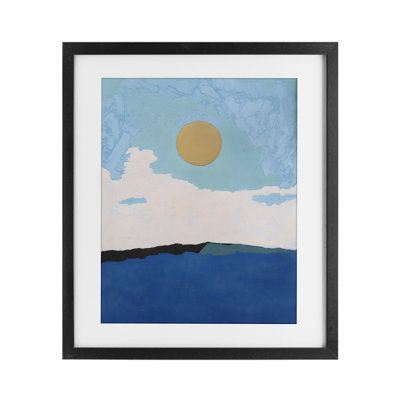 «Simple Blue Sky View», reproduction encadrée sous verre, conception de Walker Noble