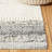 Martha Stewart 9601 Hand Loomed Wool/Cotton Chevron Rug in Ivory/Gray-66652930