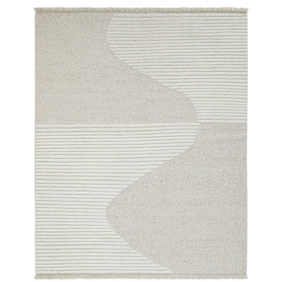 Alar Ivory Hand-Woven Wool Rug