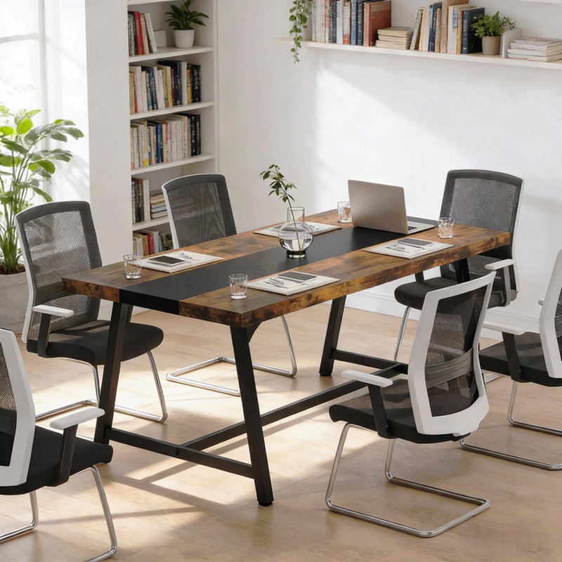 Executive Desk,Meeting Table,Dining Table,Home Office Table, Brown