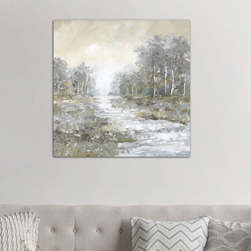 Babbling Brook II 1 Piece Wrapped Canvas Painting, 93.98 cm H x 93.98 cm W x 3.175 cm D