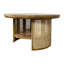 Table basse ronde moderne 30 "avec tablette de rangement intégrée