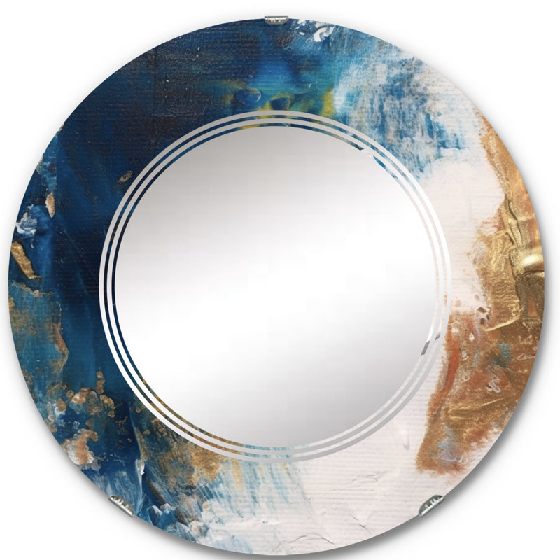 Hannatou - Modern Wall Mirror Round, 24 po x 24 po