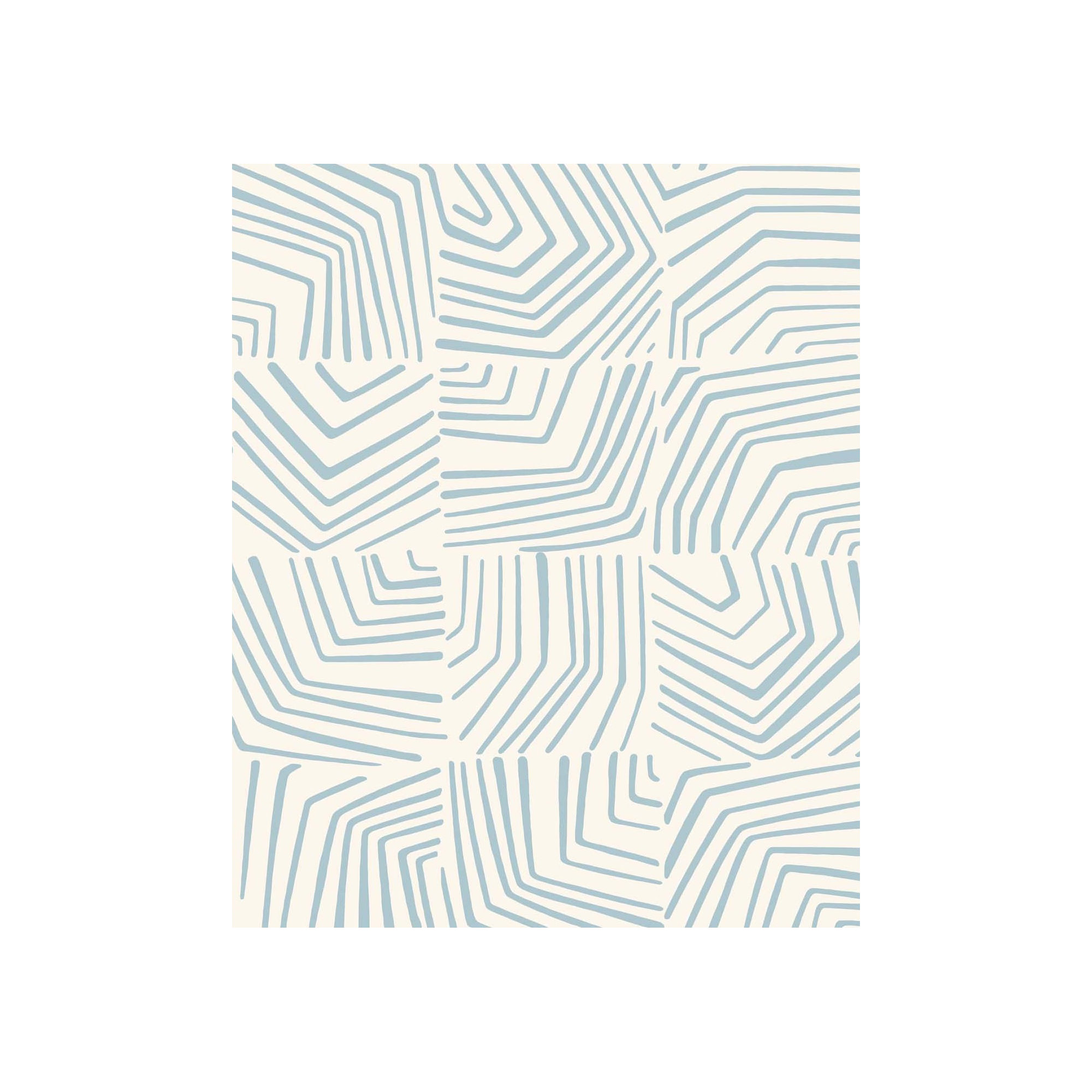 Contra Costa Abstract Wallpaper, Sky Blue