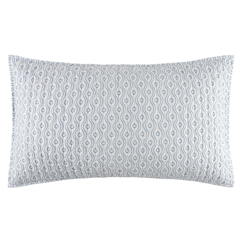Amelia Blue Quilted Sham, King Sham