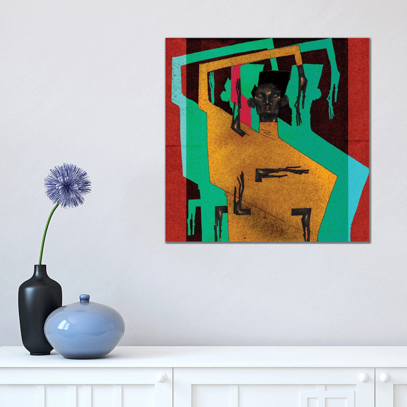 Voguer II by DEMÖ - Painting on Canvas, Wrapped Canvas, 45.72cm H x 45.72cm W x 3.81cm D