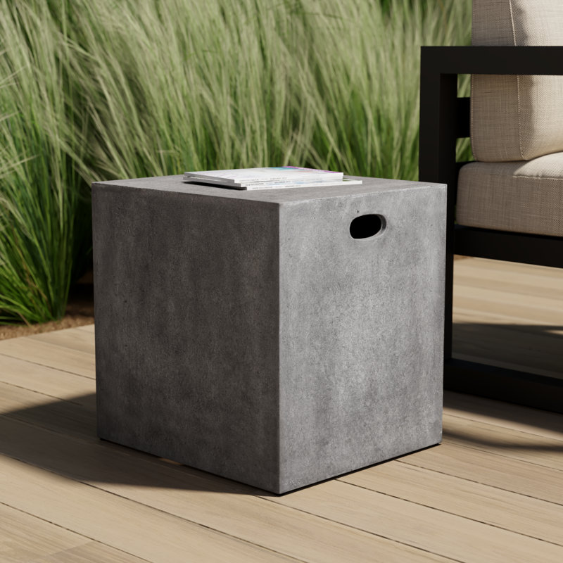 Lionel Concrete Accent Stool