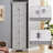 Tall Storage Cabinet With Doors And 4 Shelves-2045694035