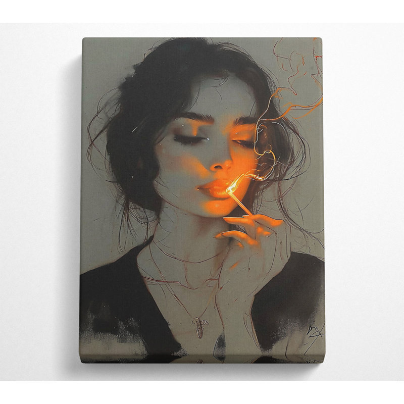 Matchstick Woman - Single Picture Frame Print on Canvas, 121.9cm H x 81cm W x 10cm D
