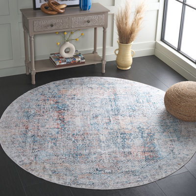 Tapis oriental lavable à la machine Jeralee