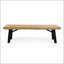 Ensemble de banc d'extérieur rustique avec panneau à lattes et cadre en bois d'acacia durable, parfait pour le jardin et le patio