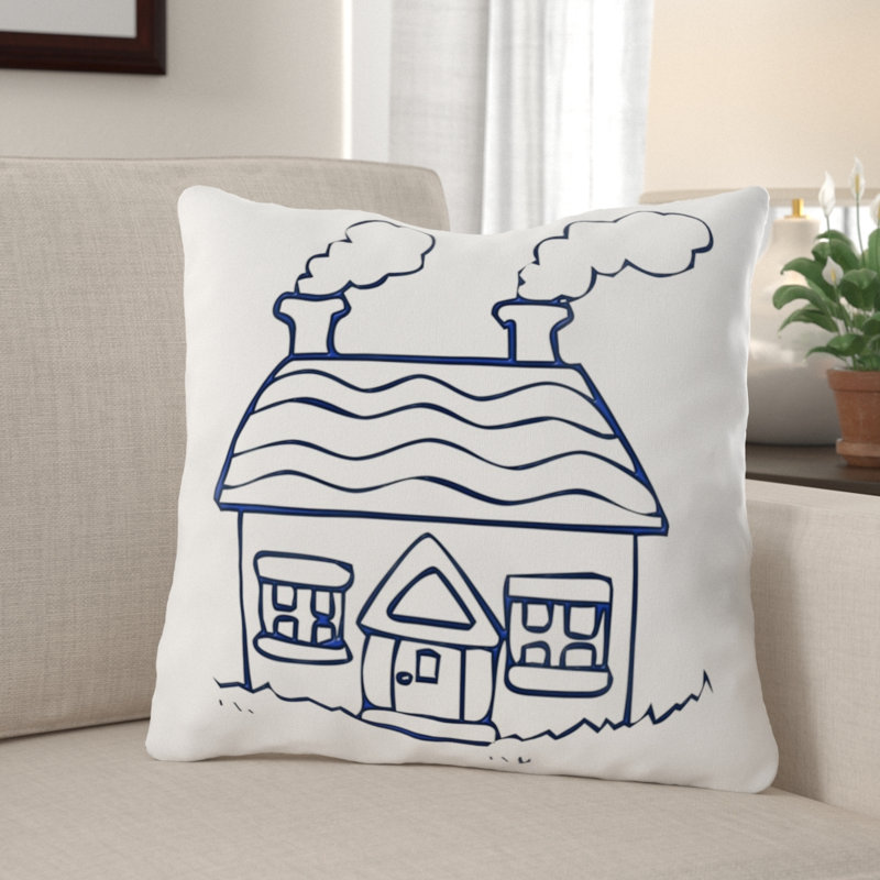 Housse et insert de coussin carré Dever, Microsuède, Intérieur