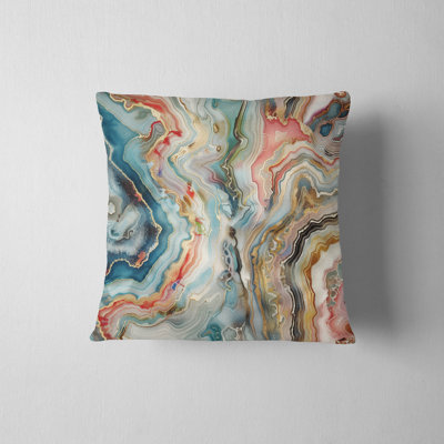 Agate Abstract Reversible Pillow Cover