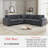 Oversized Modular Sectional Sofa Set, L Shaped Couch With Corduroy Upholstery And Deep Seating For Comfortable Living-1792286944