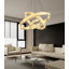 3-ring Modern Crystal Led Dimmable Chandelier Black-130139937