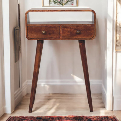 Mini California Curved Console Table