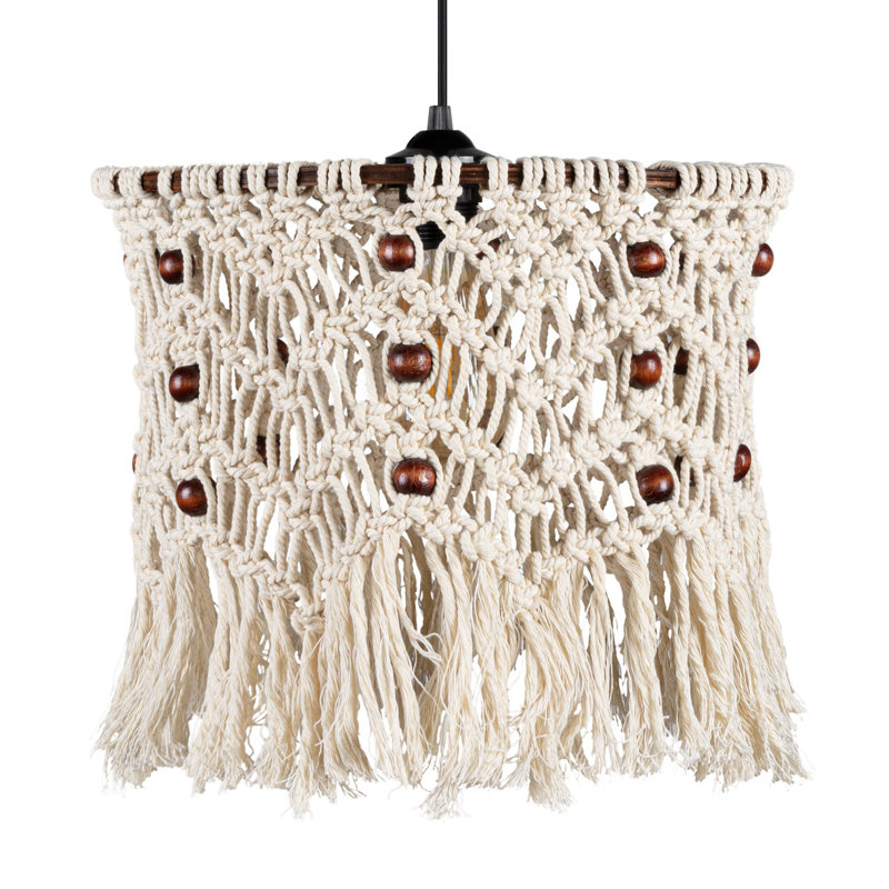 1 - Light Cream Unique/Statement Pendant