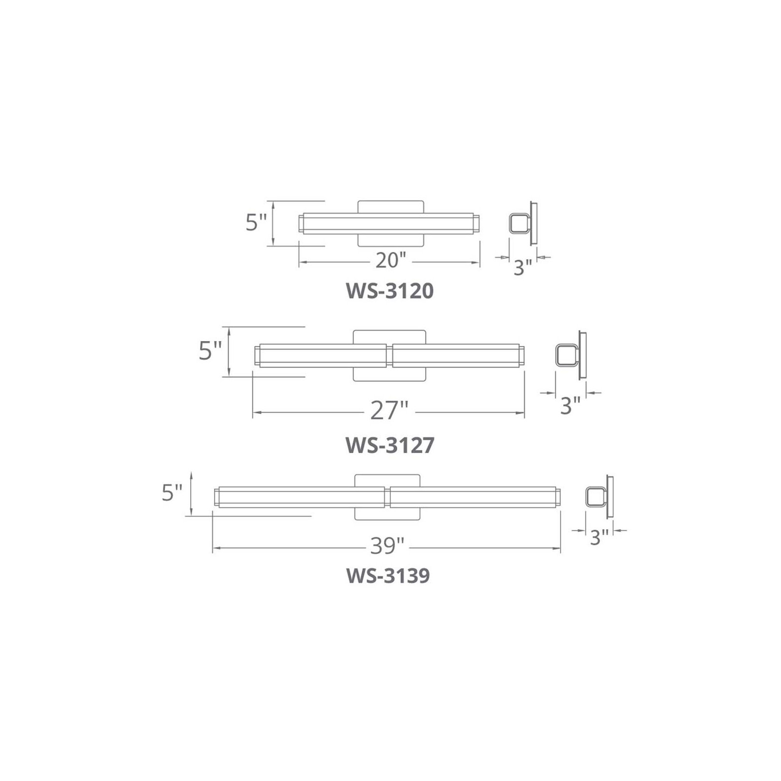 Erby Single Light Glass Dimmable LED Flush Mounted Sconce, Brushed Nickel, 3000K, 5" H x 27" W x 3" D