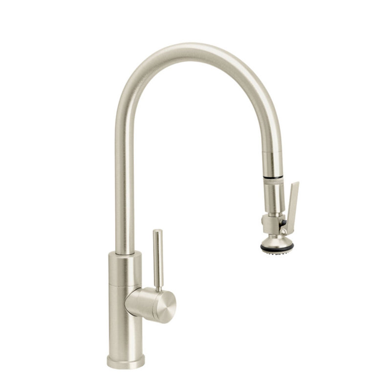 Modern Plp Pulldown Faucet - Lever Sprayer, Chardonnay