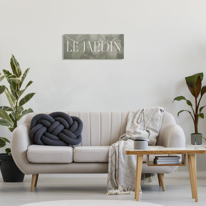Panneau Le Jardin, toile par Lil 'Rue, H 10 po x l 24 po
