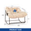 Chaise berçante confortable avec coussin moelleux et confortable