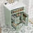 Freestanding Vanity With Drawers&Adjustable Shelf-1931742718