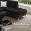 Canapé modulaire faisant face à la droite avec repose-pieds de rangement, pieds en métal et coussins de siège et de dossier amovibles-1404865403