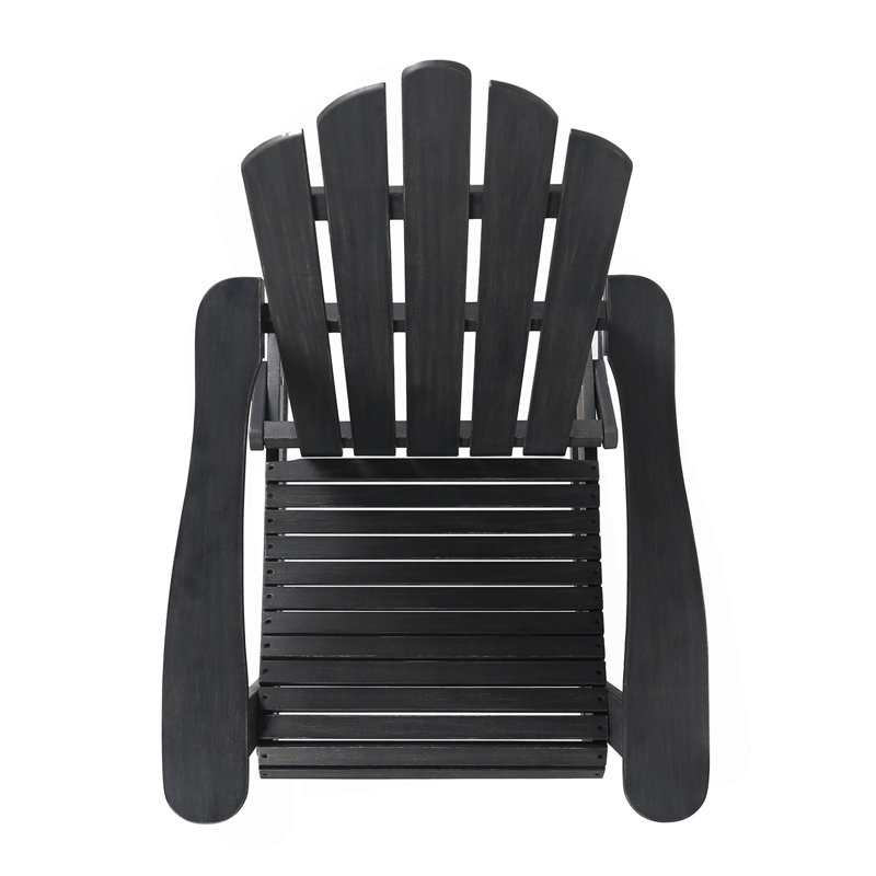 Patio Hollywood  Foldable Adirondack Chair, Gray