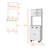 White 1-Drawer Kitchen Pantry-664435700