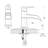 Waterfall Single Handle Stainless Steel Bathroom Faucet With Deckplate-103539571