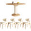 Ensemble repas rond-99183803