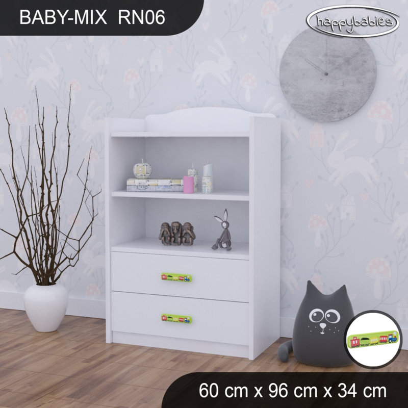 96cm H Kids Cube, White/Green/Green, 96cm H x 45cm W x 34cm D